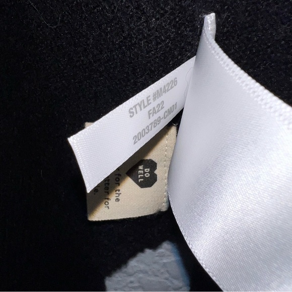 Madewell Cozy Walker Cardigan in True Black Size Small Alpaca Wool Blend - Picture 6 of 6